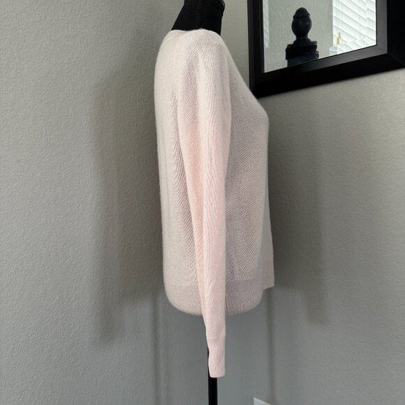 QUINCE 100% Mongolian Cashmere Crew Neck Sweater Minimal Pink Medium - Picture 3 of 11